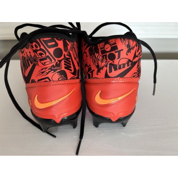 Size 8- Nike Alpha Menace 4 Pro  Red Black Football Cleats | FQ3984-600 main image 4